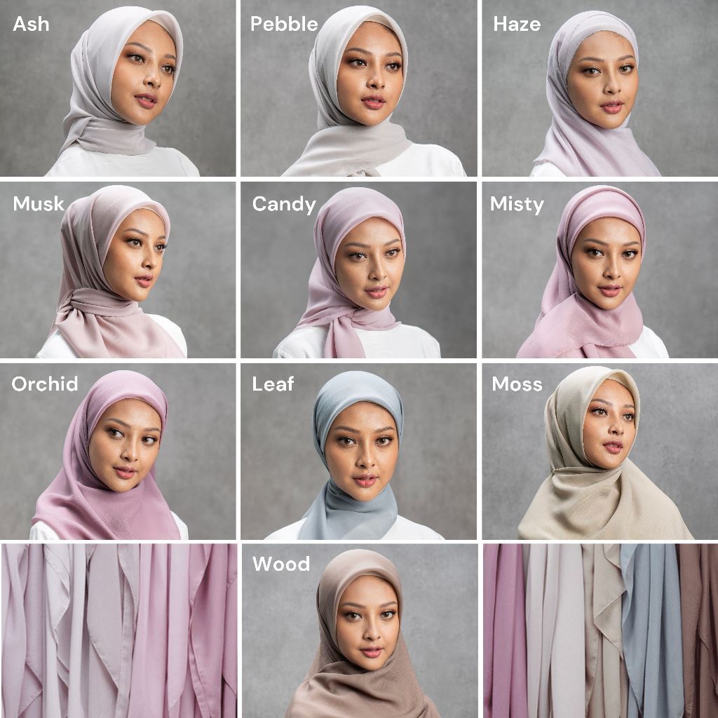 Daily Plain Hijab Square